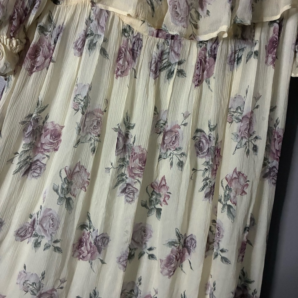 LOVESHACKFANCY Tara dress in Dream cottagecore coquette whimsy silk P/XS 2 - Picture 8 of 12